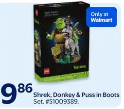Walmart Shrek, Donkey & Puss in Boots Set offer
