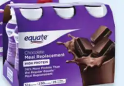 Walmart Equate high protein meal replacement shakes offer