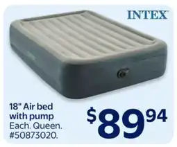 Walmart Intex 18 Air bed with pump offer