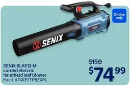 Walmart SENIX BLAE12-M corded electric handheld leaf blower offer
