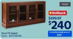 Walmart Ezra TV stand offer