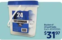 Walmart Bucket of 24 golf balls offer