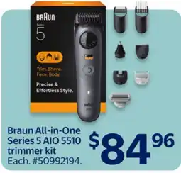 Walmart Braun Alt-in-One Series 5 AIO 5510 trimmer kit offer
