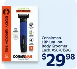 Walmart Conairman Lithium-ion Body Groomer offer