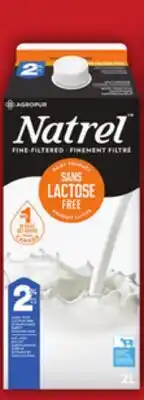 Food Basics NATREL LACTOSE FREE OR ORGANIC MILK offer