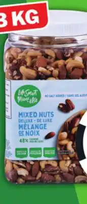 Food Basics SELECTION OR LIFE SMART CASHEWS OR DELUXE MIXED NUTS offer