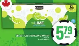 Food Basics SELECTION SPARKLING WATER offer