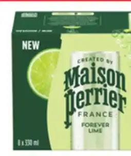 Food Basics SAN PELLEGRINO OR MAISON PERRIER SPARKLING DRINK offer