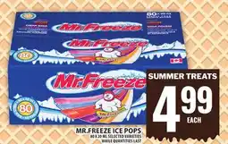 Food Basics MR.FREEZE ICE POPS offer