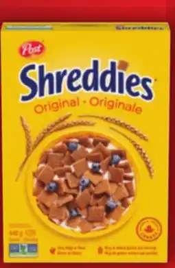 Food Basics POST SHREDDED WHEAT CEREAL AND HONEYCOMB offer