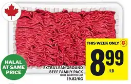 Food Basics EXTRA LEAN GROUND BEEF FAMILY PACK offer