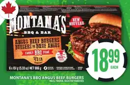 Food Basics MONTANA'S BBQ ANGUS BEEF BURGERS offer
