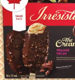 Food Basics IRRESISTIBLE THE CREAMIEST ICE CREAM BARS offer