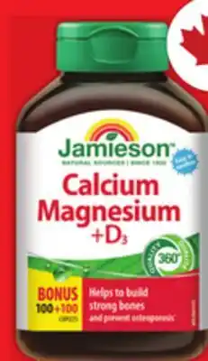 Food Basics JAMIESON CALCIUM MAGNESIUM+D3, MELATONIN offer
