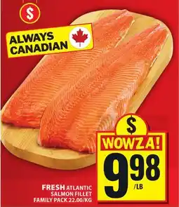Food Basics FRESH ATLANTIC SALMON FILLET offer