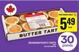 Food Basics GRANDMOTHER'S TARTS offer