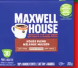 Food Basics MAXWELL HOUSE OR NABOB COFFEE CAPSULES OR MAXWELL HOUSE GROUND COFFEE offer