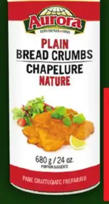 Food Basics AURORA BREAD CRUMBS 680 G UNICO PEPPERS OR MARINATED VEGETABLES 750 ML offer