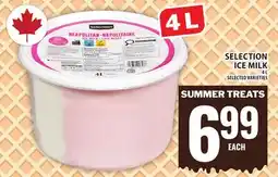 Food Basics SELECTION ICE MILK offer