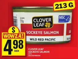 Food Basics CLOVER LEAF SOCKEYE SALMON offer