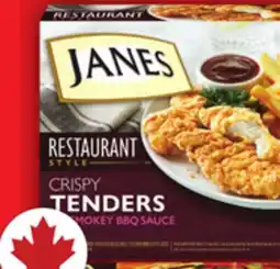 Food Basics JANES RESTAURANT STYLE CHICKEN BITES, TENDERS OR BURGERS offer