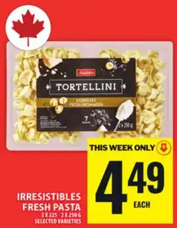 Food Basics IRRESISTIBLES FRESH PASTA offer