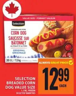 Food Basics SELECTION BREADED CORN DOG VALUE SIZE offer