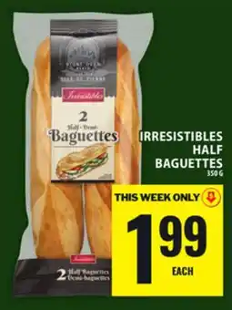 Food Basics IRRESISTIBLES HALF BAGUETTES offer