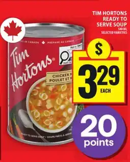Food Basics TIM HORTONS READY TO SERVE SOUP offer