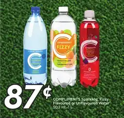 Sobeys COMPLIMENTS Sparkling, Fizzy Flavoured or Unflavoured Water offer
