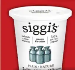 Food Basics IÖGO YOGURT, OIKOS GREEK YOGURT OR SIGGI'S SKYR YOGURT offer