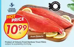 Sobeys Product of Ontario Fresh Rainbow Trout Fillets offer