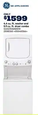 RONA GE 4.4 cu. ft. washer and 5.9 cu. ft. dryer combo offer