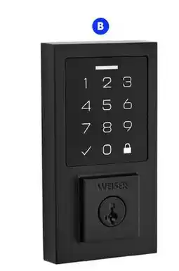 RONA Weiser Smartcode electronic locks Matte black finish offer