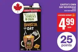 Food Basics EARTH'S OWN OAT BEVERAGE offer