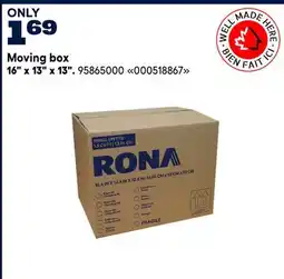 RONA Moving box offer