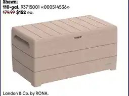 RONA LANDON & CO. deck boxes offer