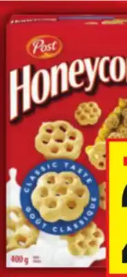 Food Basics POST SHREDDED WHEAT CEREAL 400 G AND HONEYCOMB offer