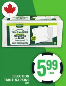 Food Basics SELECTION TABLE NAPKINS offer