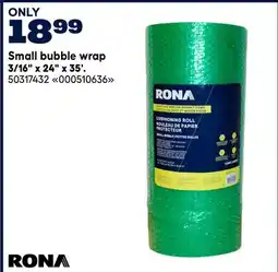 RONA RONA Small bubble wrap offer