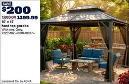 RONA Landon & Co. 10' X 12' HARD TOP GAZEBO offer