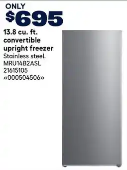 RONA Midea 13.8 cu. ft. convertible upright freezer Stainless steel offer