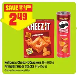 FreshCo Kellogg's Cheez-It Crackers 191-200 g Pringles Super Stacks 148-156 g offer