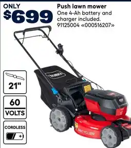 RONA Push lawn mower offer