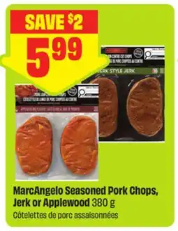 FreshCo MarcAngelo Seasoned Pork Chops, Jerk or Applewood offer