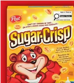Food Basics POST HONEY BUNCHES OF OATS CEREAL, SUGAR-CRISP offer