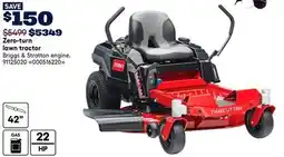 RONA TORO Zero-turn lawn tractor offer