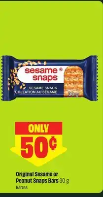 FreshCo Original Sesame or Peanut Snaps Bars offer