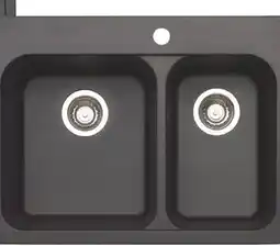 RONA BLANCO Vision 1.5 double kitchen sink, 27-1/2'' x 20-3/4'' offer