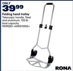 RONA Folding hand trolley offer